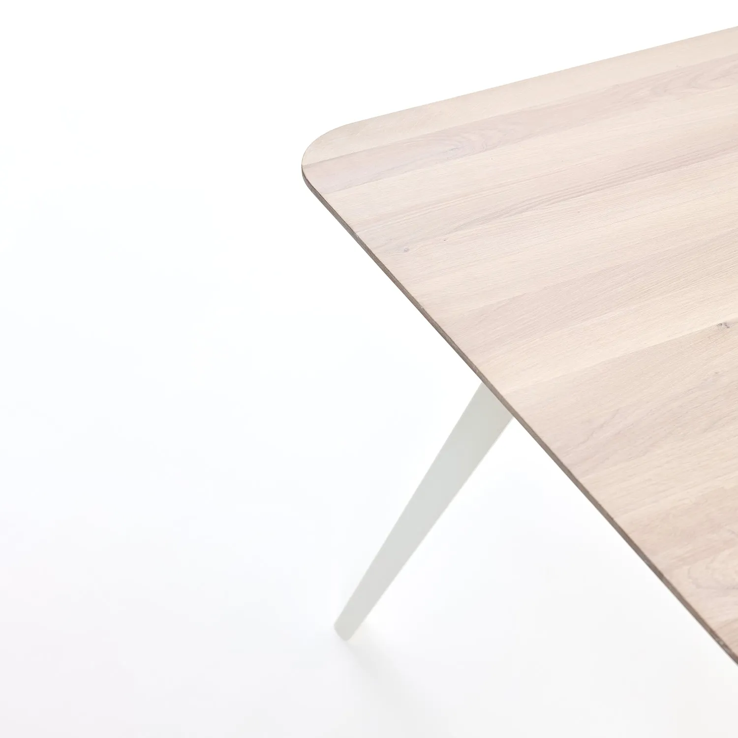 puik | fold table | solid oak   white base 200x95cm - LC