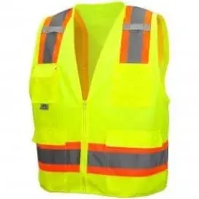 PYRAMEX - SE Surveyor's Vest - Hi Vis Lime - 2XL