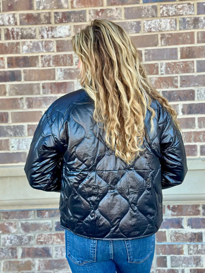 Quilted Puff Haven Jacket - Black