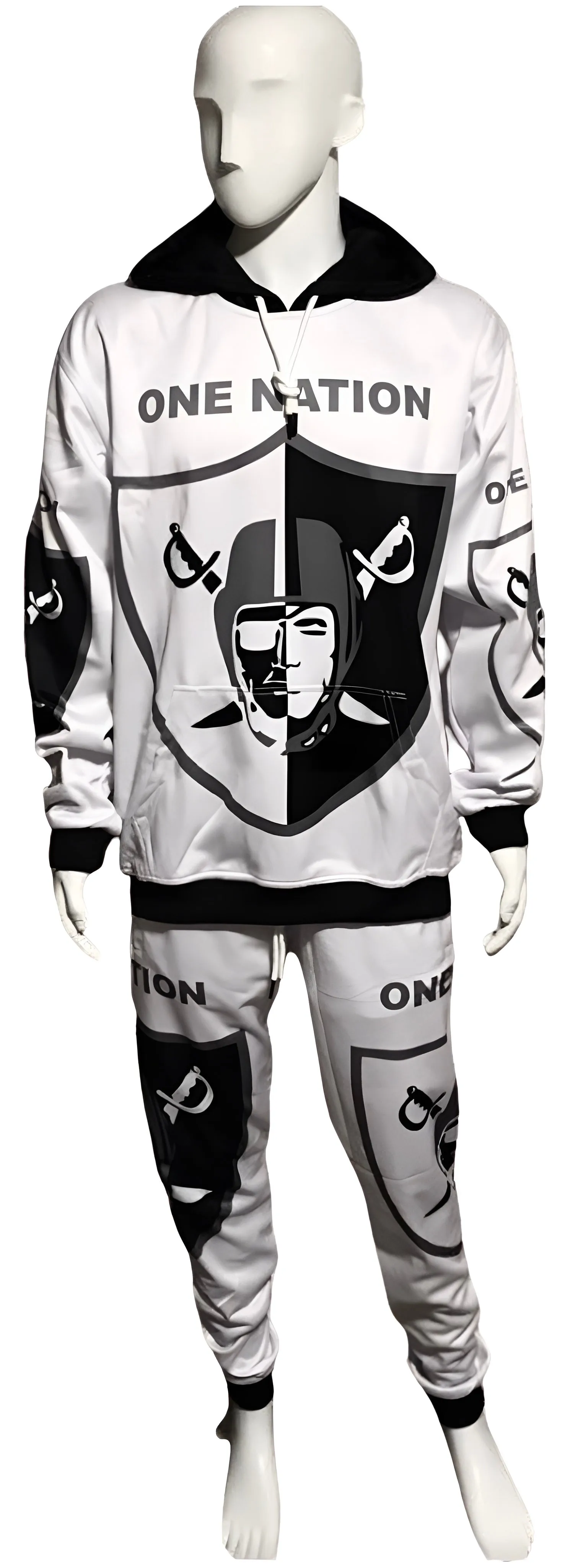 ^RAIDERS^ ~ONE NATION~ JOGGER SWEATSUITS (FLEECY SOFT LINED)