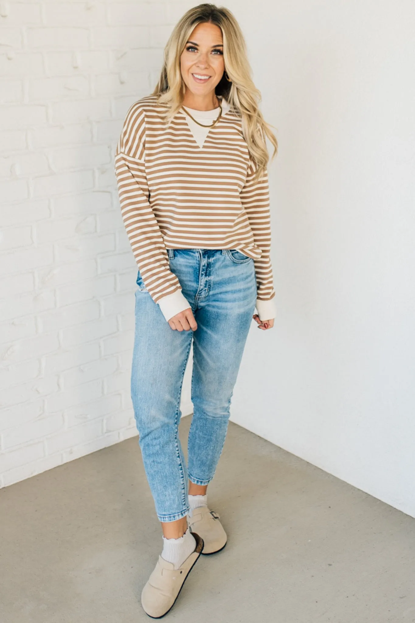 Remy Striped Contrast Pullover