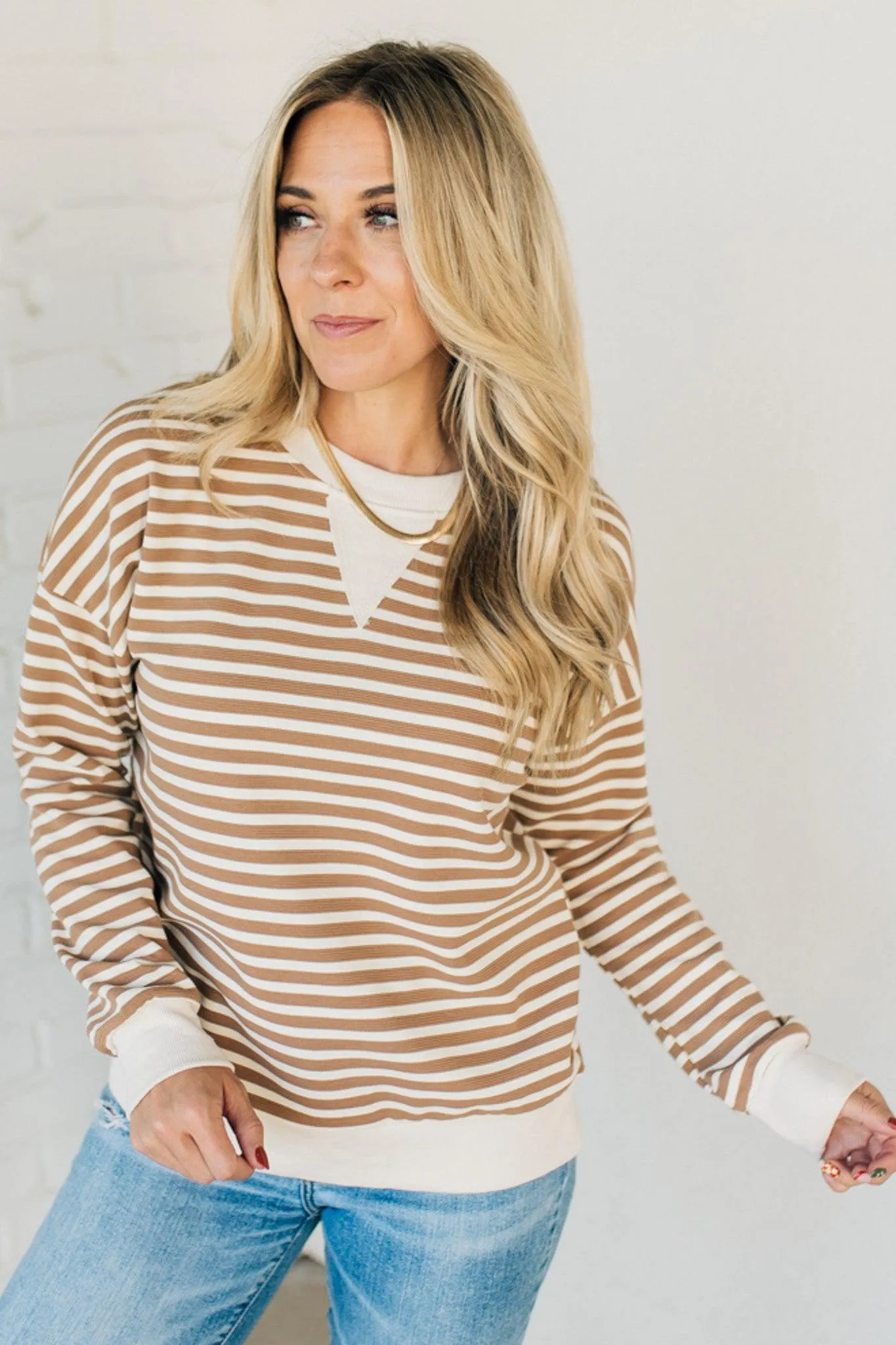 Remy Striped Contrast Pullover