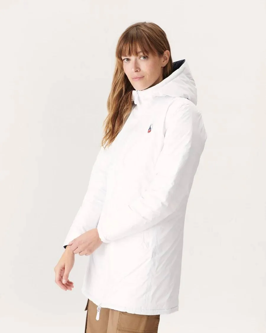 Reversible Coat Moscou Blanc-Marine