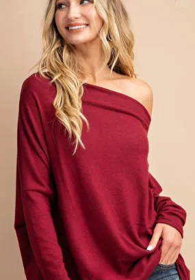 Ruby Red Tunic Sweater