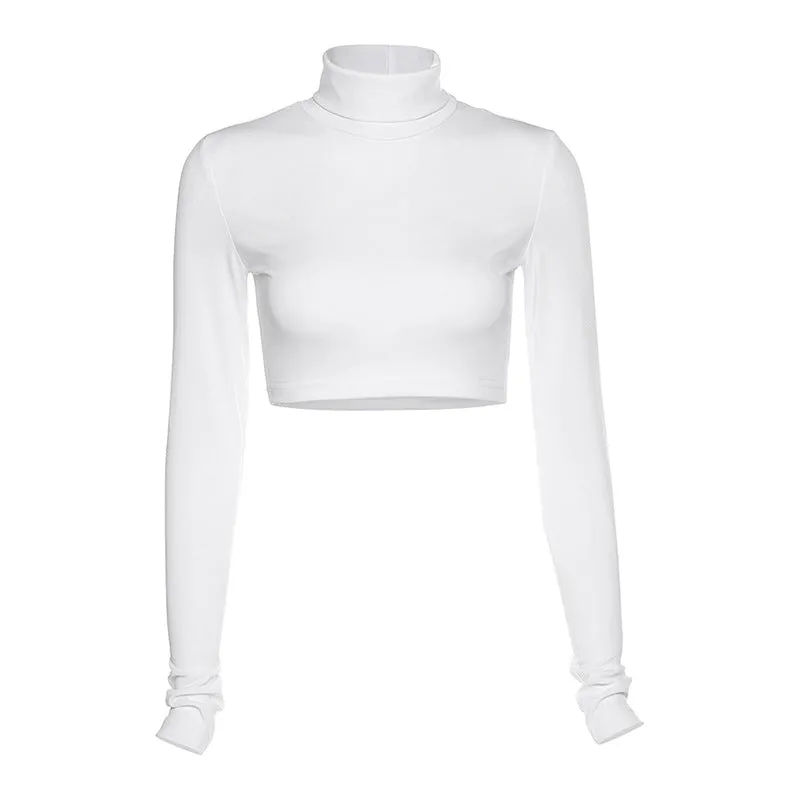 sealbeer A&A Essentials Turtleneck Crop Top