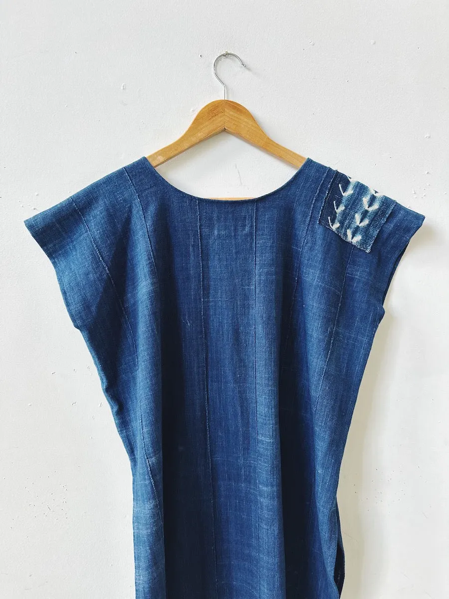 Shibori Indigo Tunic