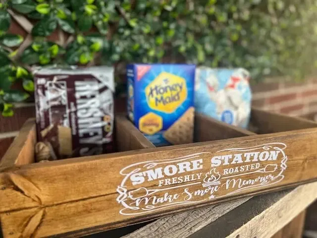 Smores station, Smores Box, Camping Station, Smores Station, Smores, Fire Pit Decor, Fire Ring, Camping, Housewarming gift, Hostess Gift,