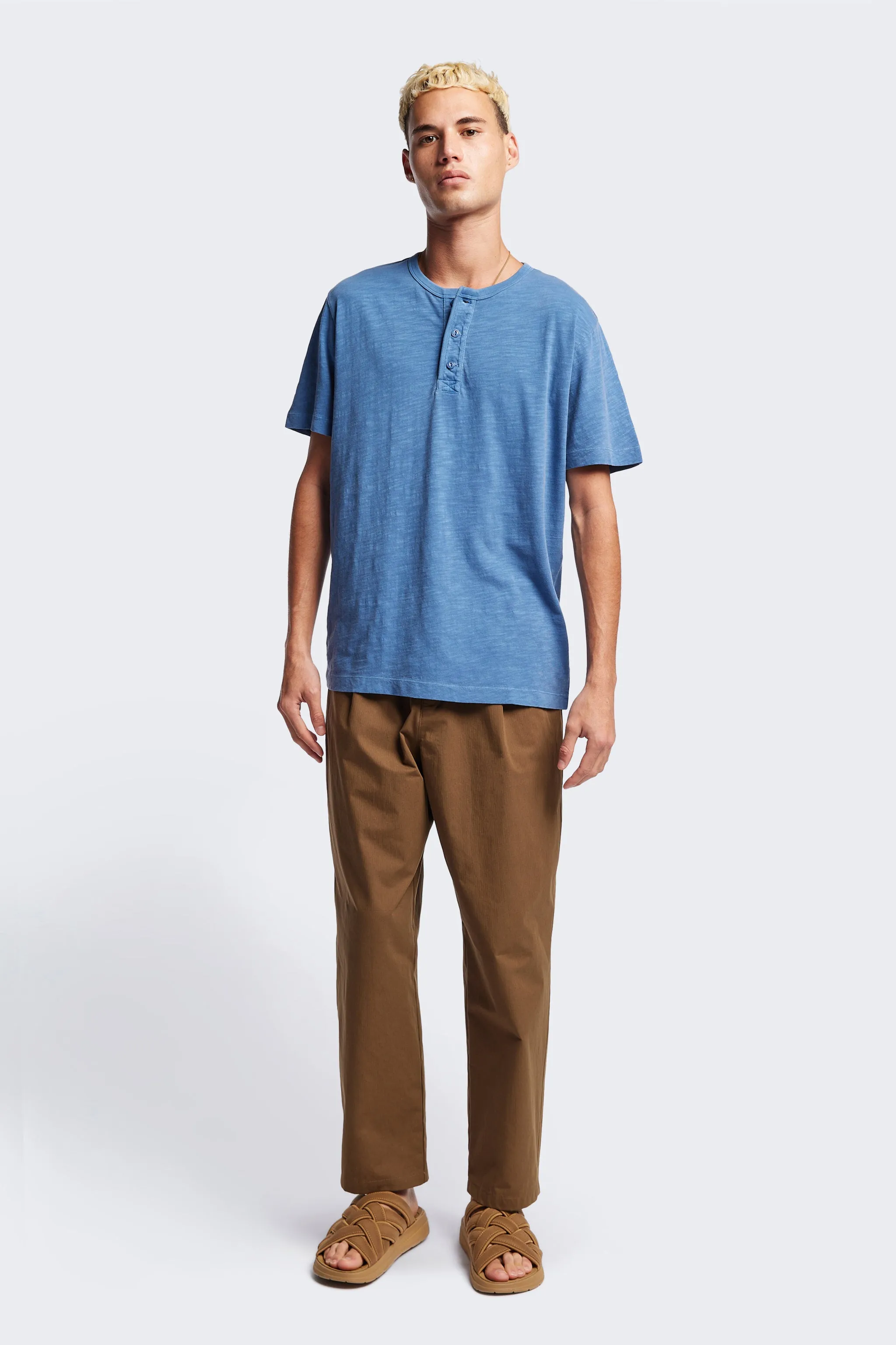 Stratus Henley T-Shirt Blue