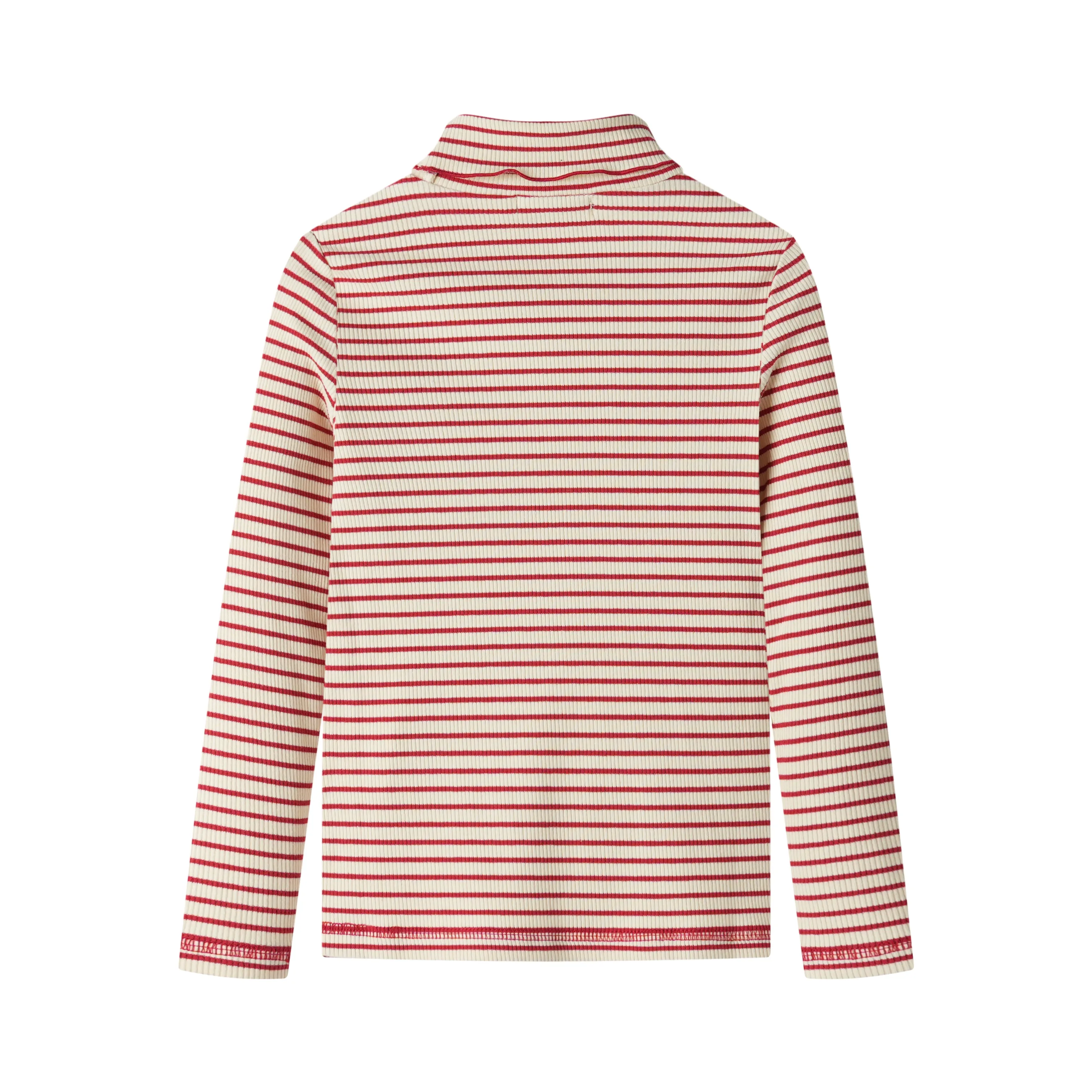 STRIPED TURTLENECK-RED STRIPED