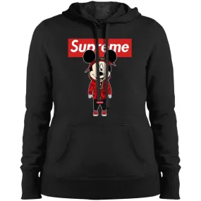 Supreme Mickey Style Fashion T-shirt Women Hooded Sweatshirt