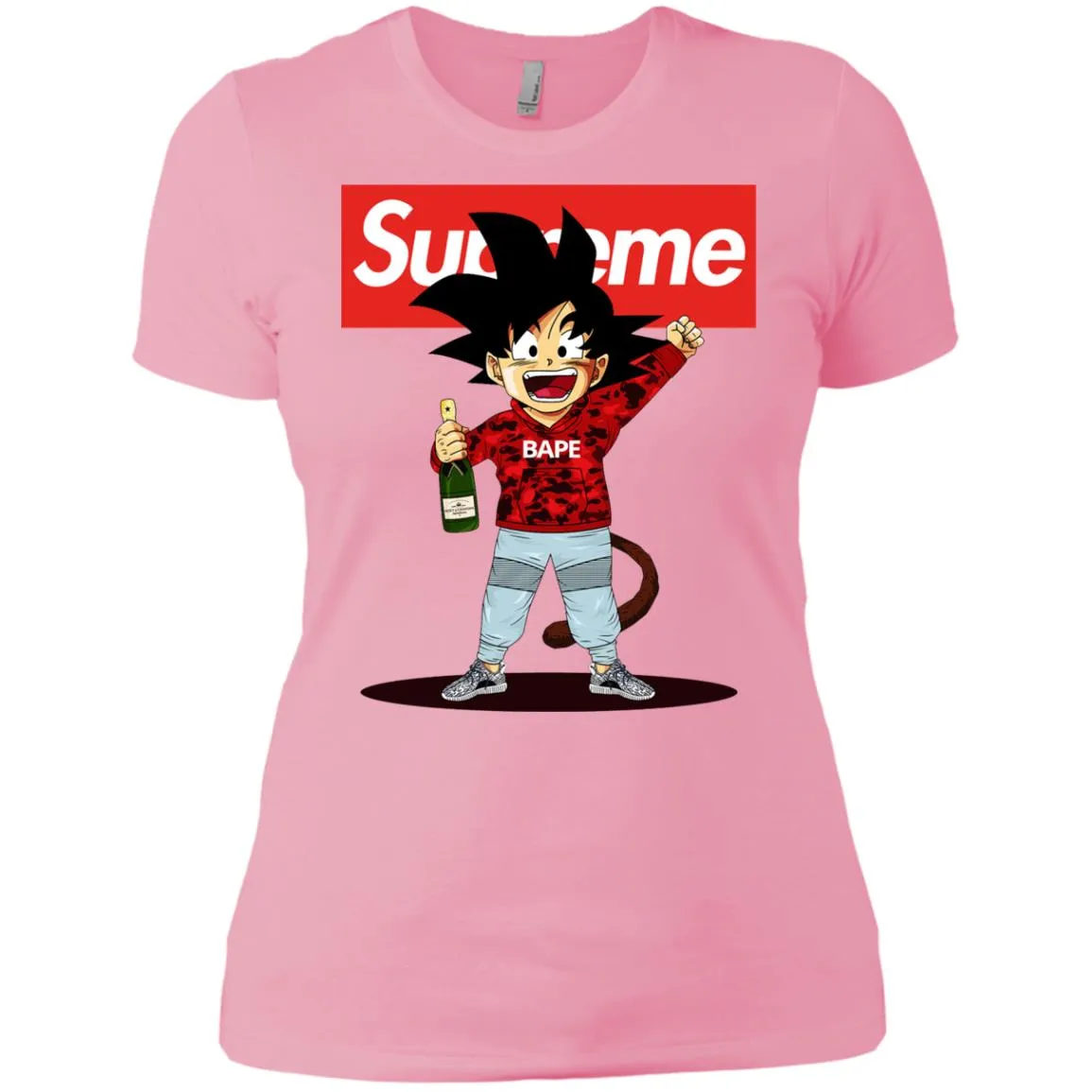 Supreme Songoku T-shirt Women Cotton T-Shirt