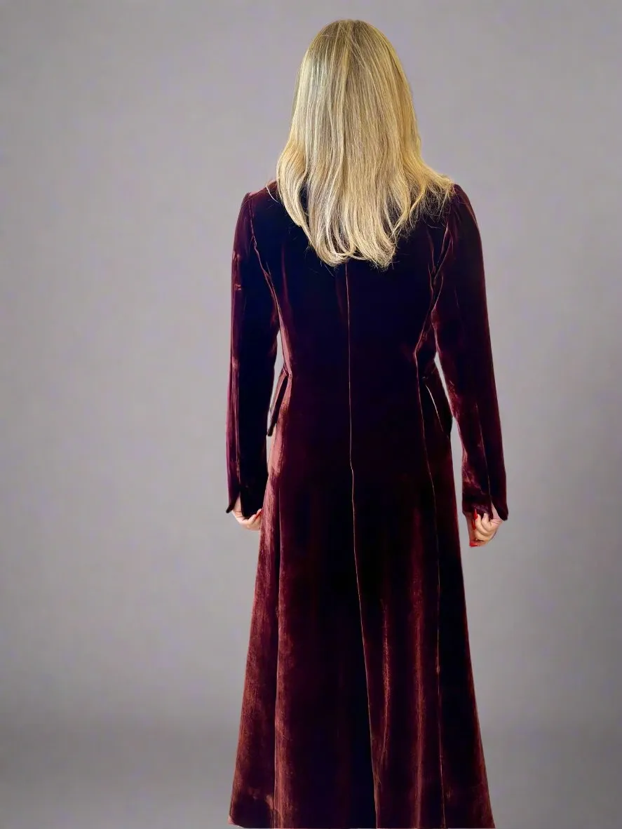 T.ba Verdi Coat Silk Velvet