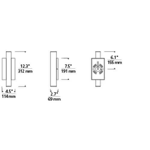 Tech Lighting 700OWCHA Chara 12 Outdoor Wall