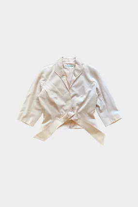 Thierry Mugler Sateen Pink Tie Jacket