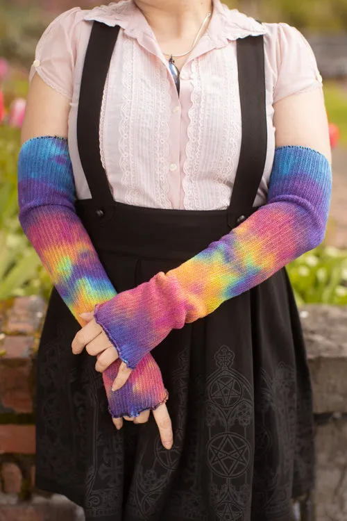 Tie Dye Shorty Scrunchable Warmers