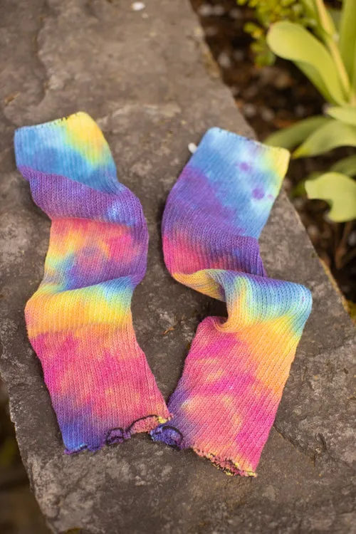 Tie Dye Shorty Scrunchable Warmers