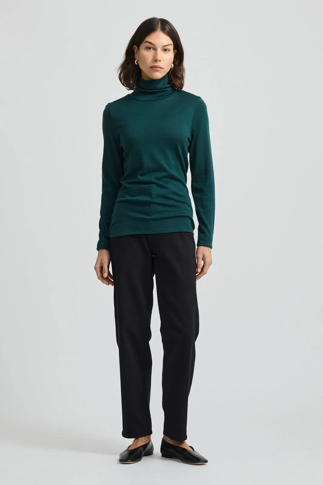 TURTLE NECK MERINO TEE