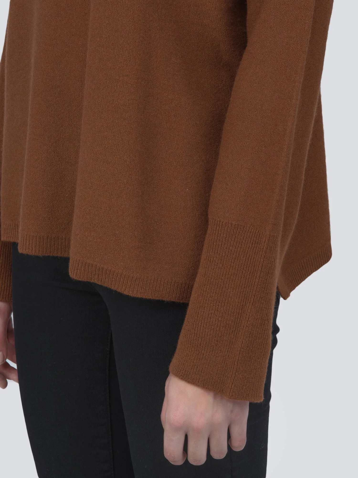 Turtleneck Loosefit Tunic_Deep Camel