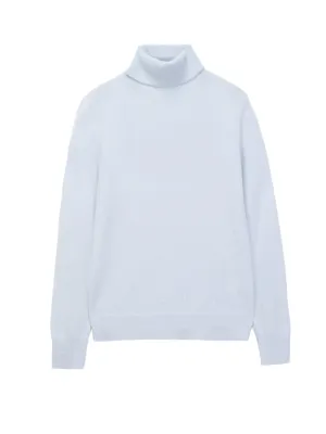 Turtleneck Slimfit Sweater_Baby Blue