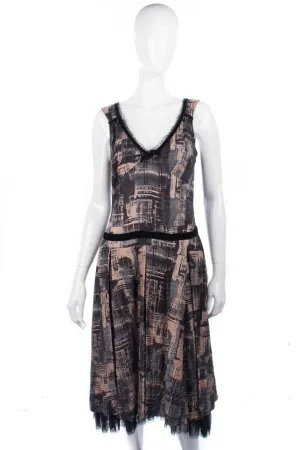 Whistles Dress Abstract Print Size 12