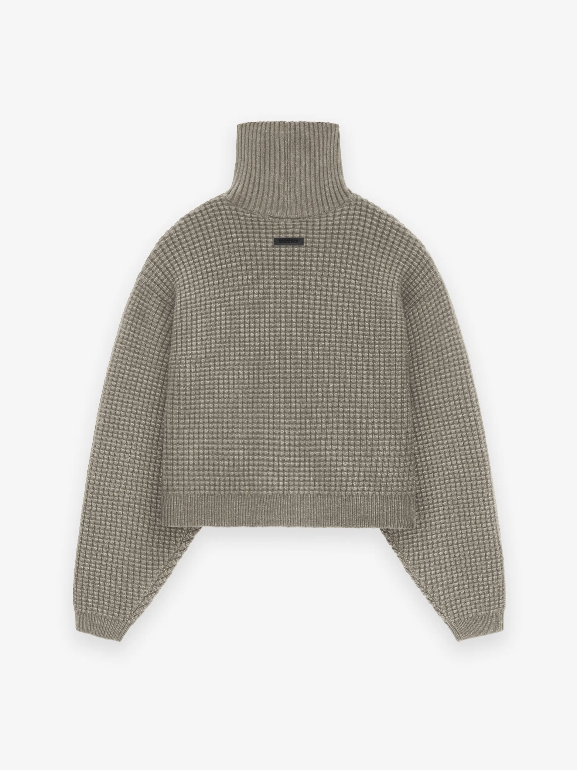 Women's Heavy Waffle Cropped Turtleneck