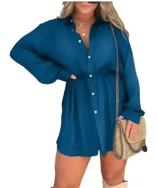 Women’s V-Neck Lapel Blouse