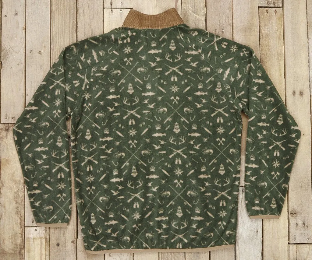 Woodlands Fleece Pullover Dark Olive