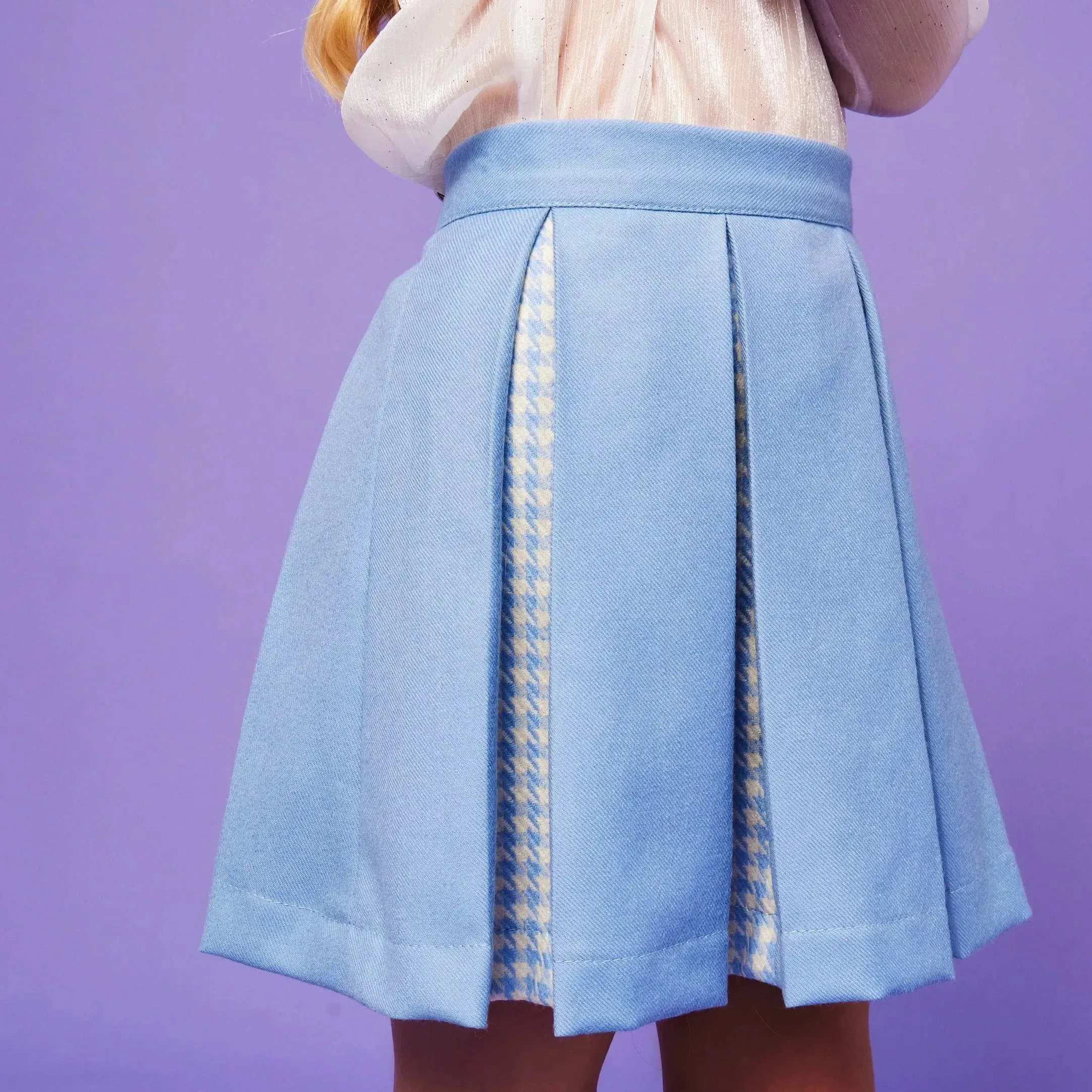 Wool Pleated Skirt