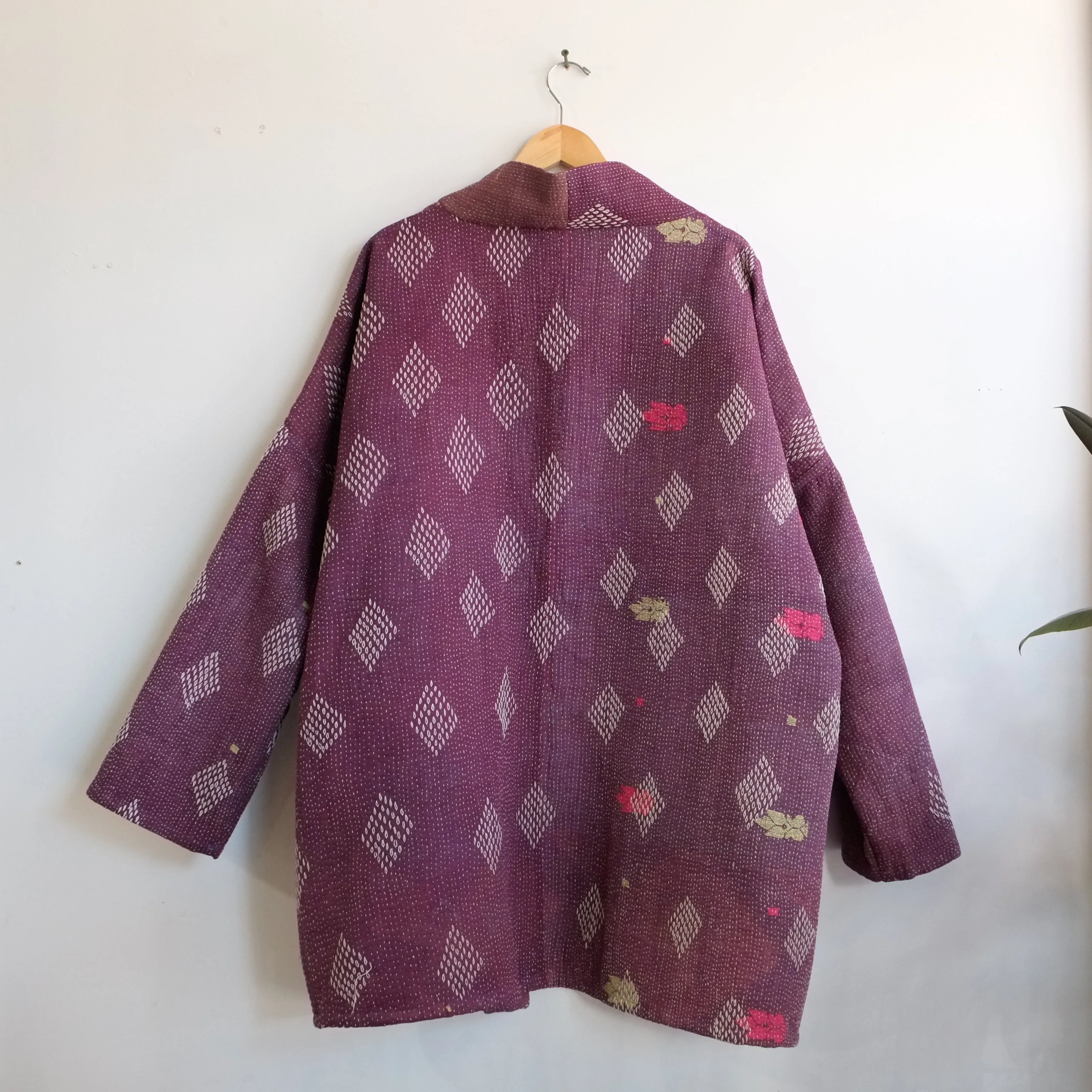 XS Purple w/ White Diamonds Anoushka Jacket LL073