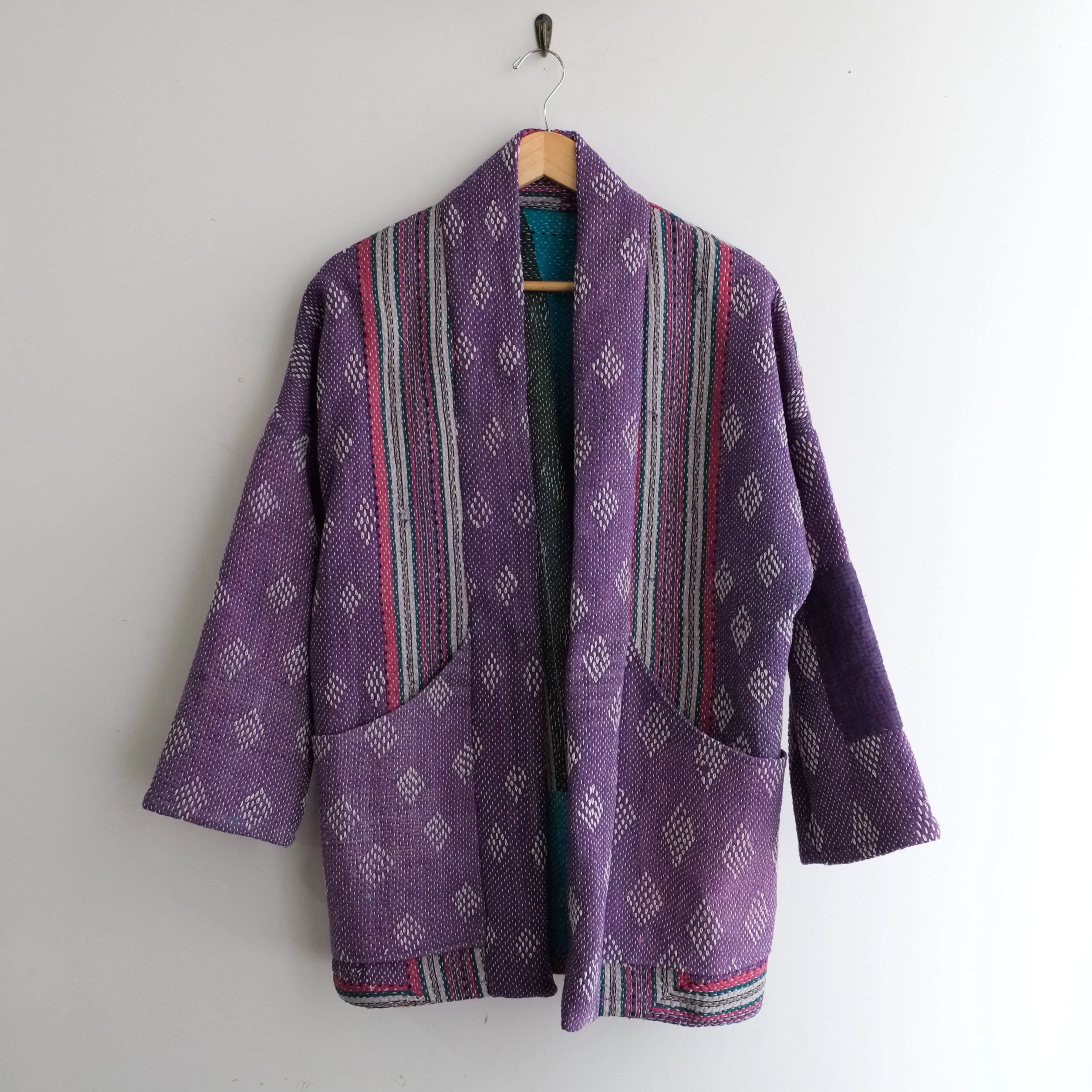 XS Purple with White Diamonds Anoushka Jacket LL127