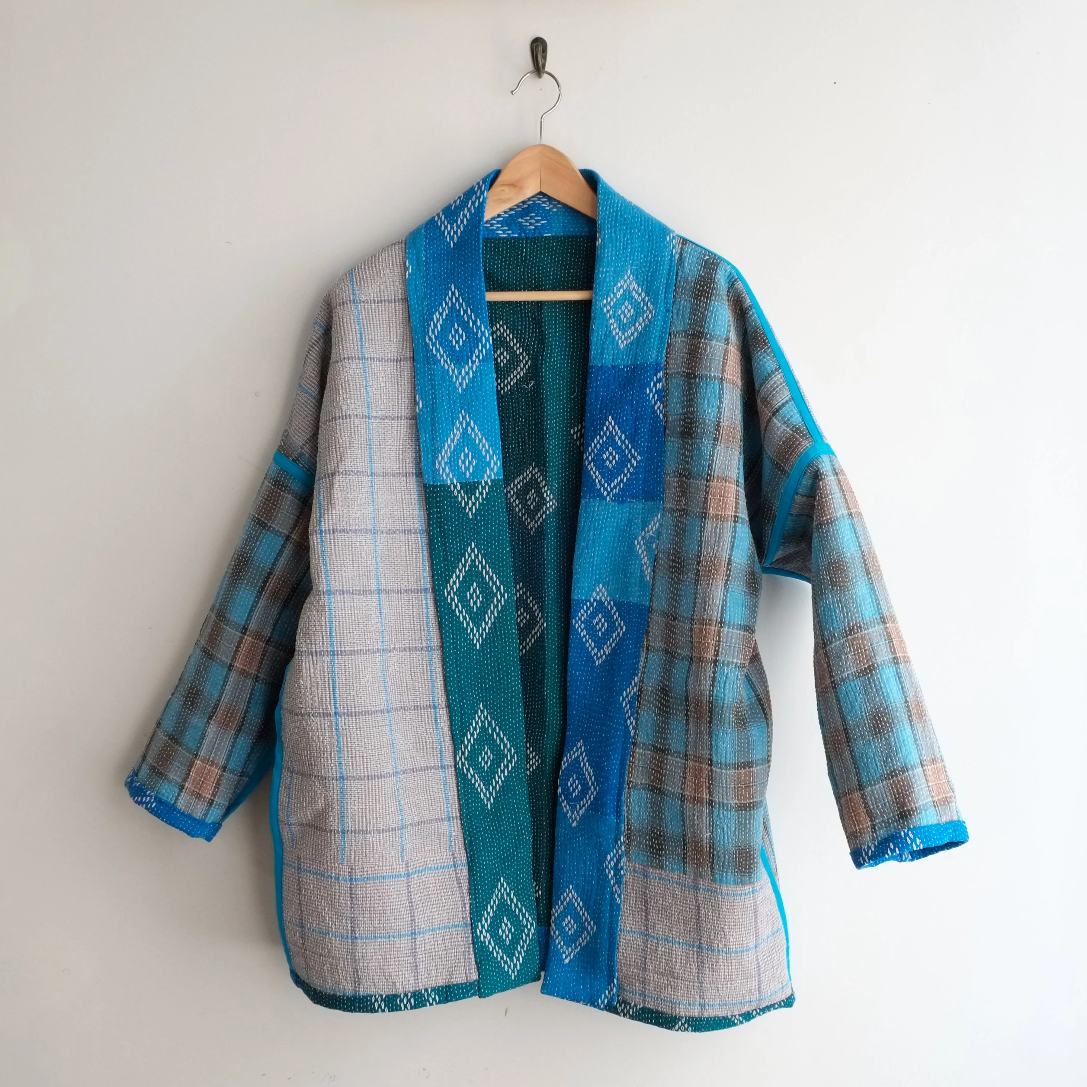 XS Turquoise Blues and Greens Anoushka Jacket LL129