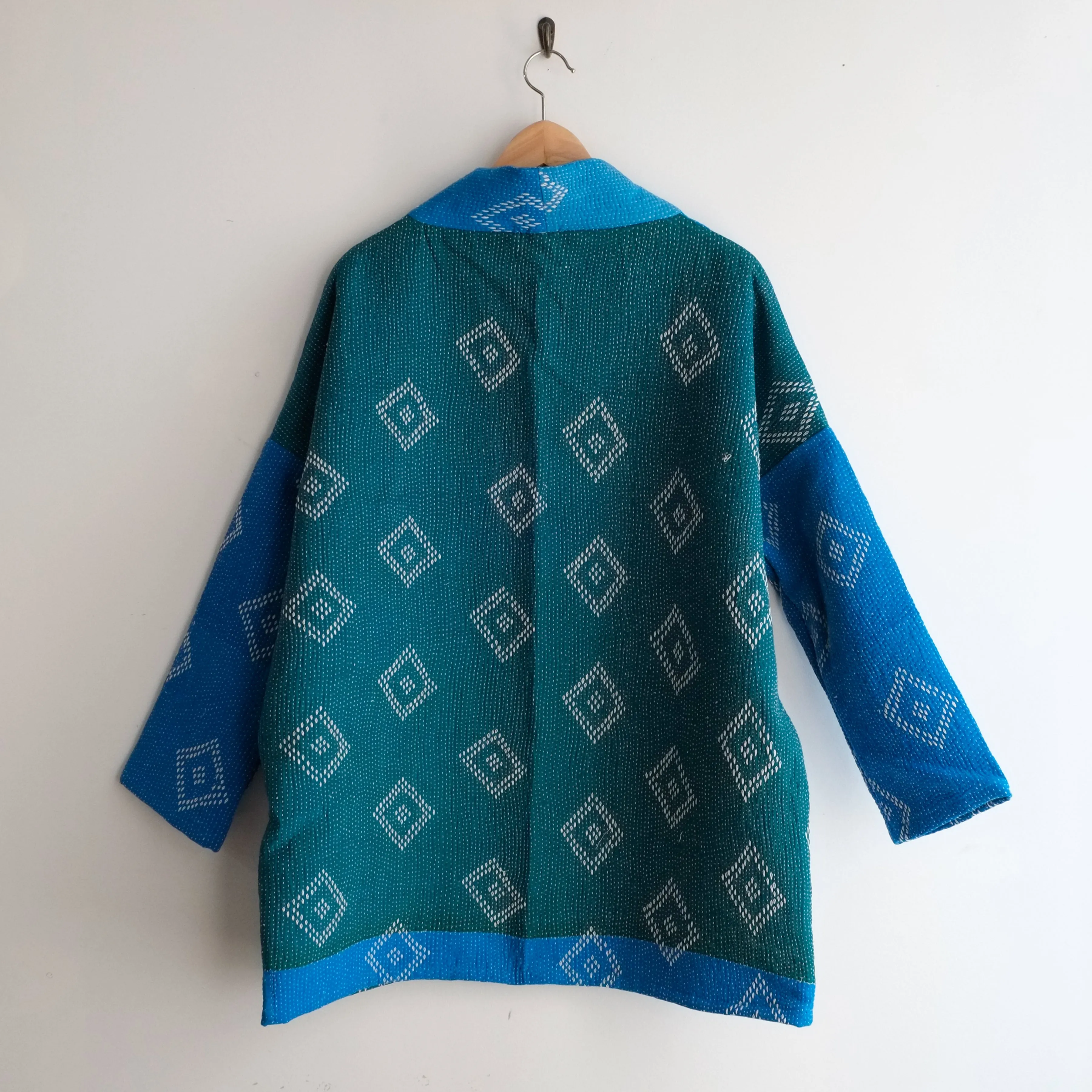 XS Turquoise Blues and Greens Anoushka Jacket LL129