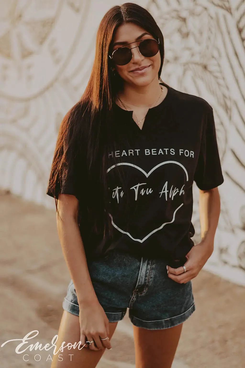 Zeta Tau Alpha Heart Notch Tee